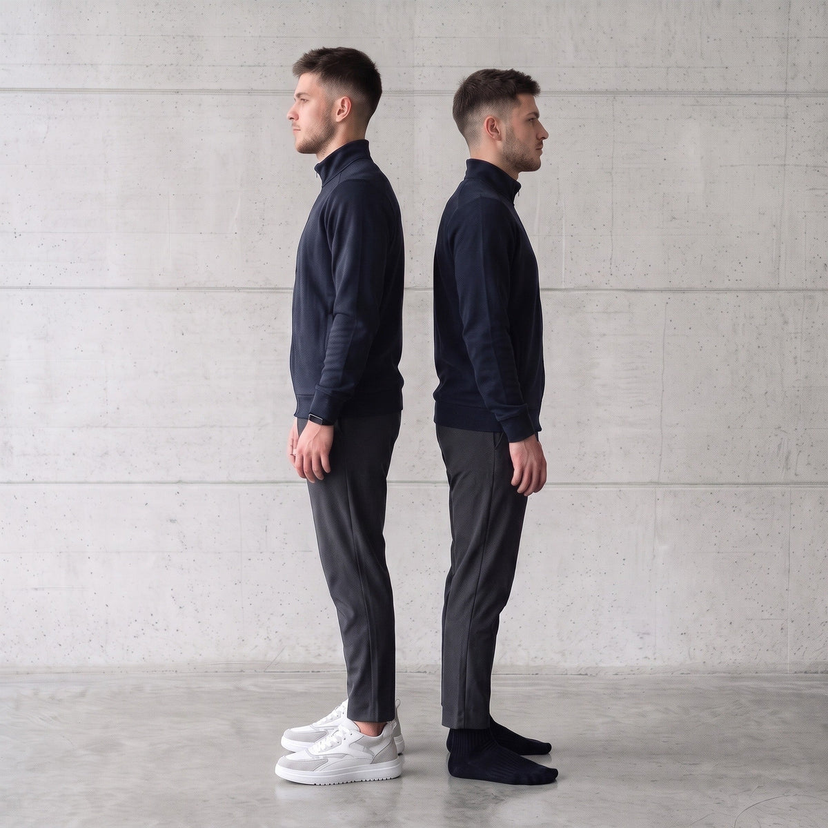Rete Neve, same man different height