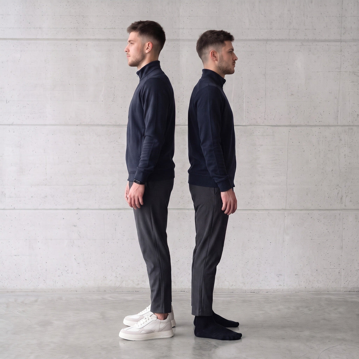 Brezza Neve, same man different height