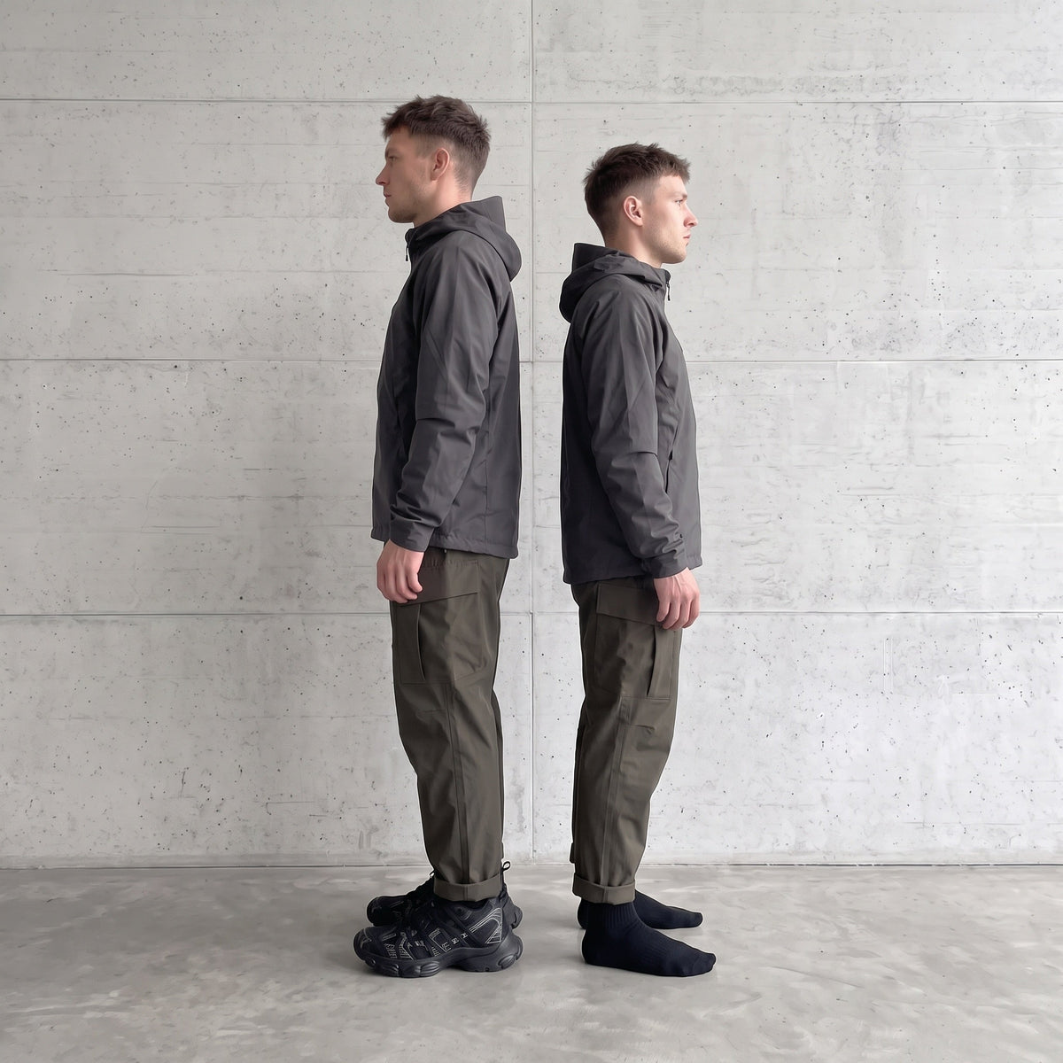 Telaio Carbone, same man different height