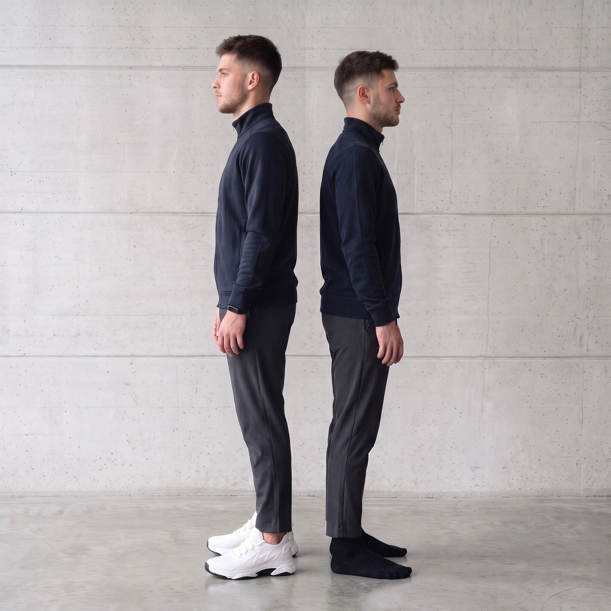 Maglia Alabastro, same man different height