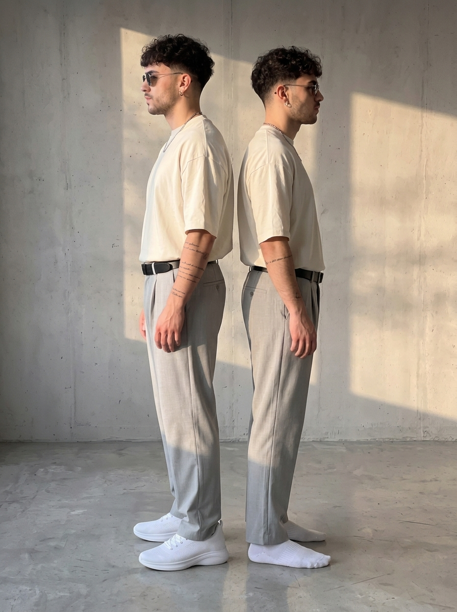 Filo Lino, same man different height