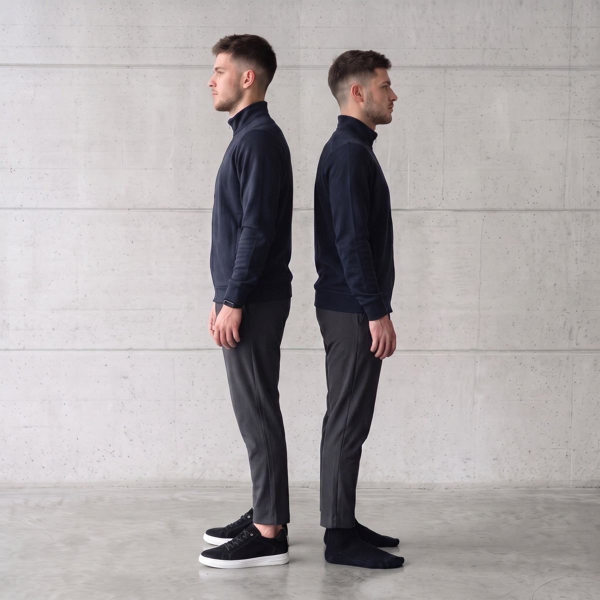 Lieve Nero, same man different height