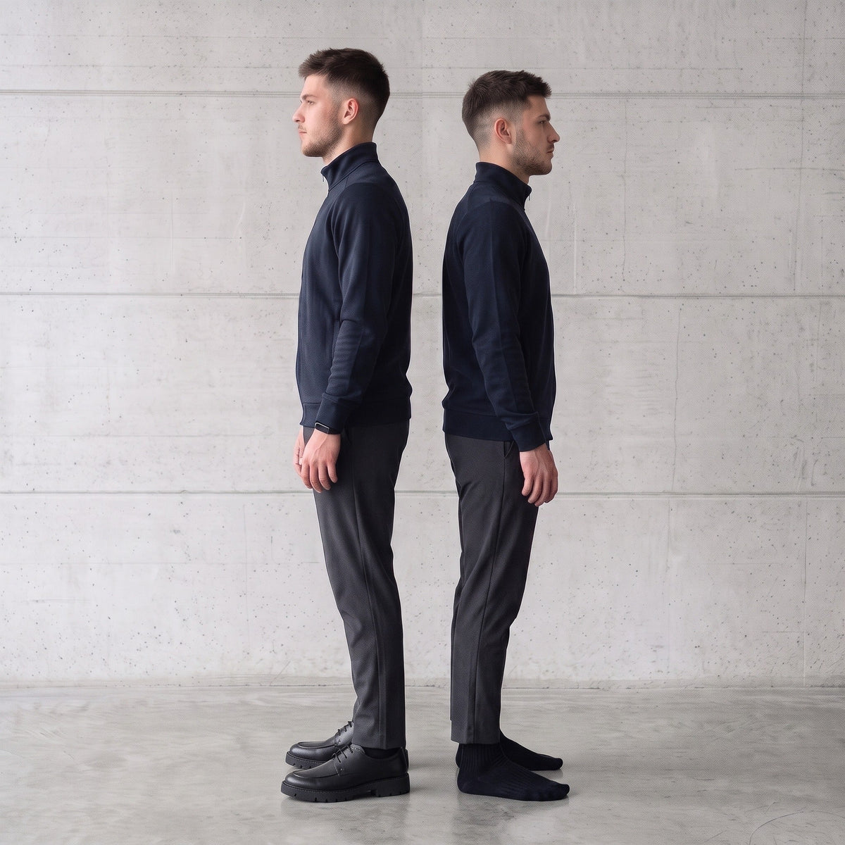 Scala Nero, same man different height